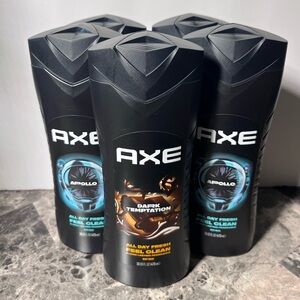 AXE Body Wash Lot – 5 Bottles Apollo + Dark Temptation